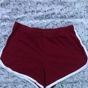 SOLD ON DEPOP❌Dark Red Shorts❤️